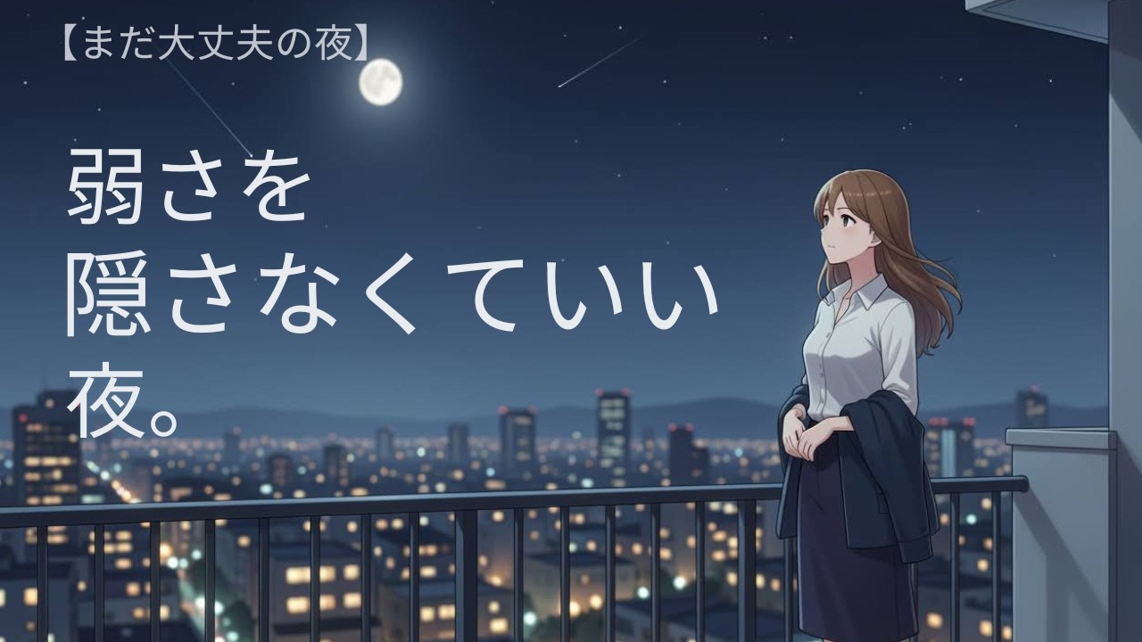 弱さを隠さなくていい夜｜自律神経を整える和風ヒーリングBGM【まだ大丈夫の夜】