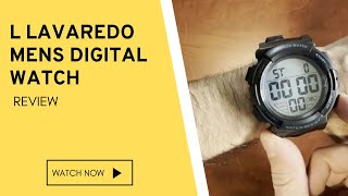 L LAVAREDO Mens Digital Watch Review