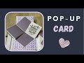 Popup page with sliding card  tutorial  diy popup scrapbook album