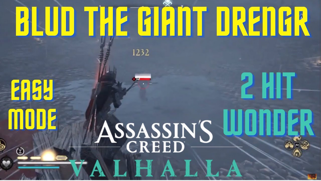 Blud The Giant Drengr Boss fight EASY MODE Assassins Creed Valhalla ...