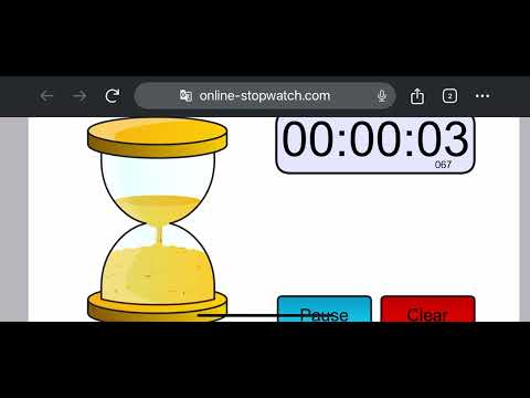10 seconds hourglass timer 