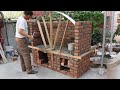 Build a wood stove  beautiful outdoor grill at home