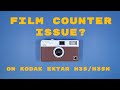 Issue with the film counter on the kodak ektar h35 h35n camera