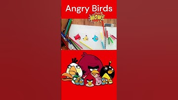 🎨🐦How to draw Angry Birds | Drawing all Angry Birds Characters ...#drawing #angrybirds