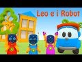 Leo il camioncino curioso e i suoi amici robot  cartoni per bambini