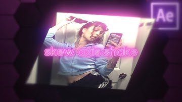 skew axis shake | after effects tutorial