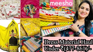 Meesho Dress Material Haul Starting ₹477👗Silk, Cotton, Muslin, Chanderi Cotton Unstitched Suit Haul screenshot 4