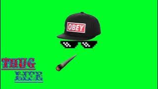 Thug life green screen meme template|No Copyright ✓| For YouTube Creators| Green Screen Effect