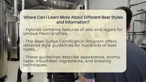Where Can I Learn More About Different Beer Styles and Information? - The Pint Guy