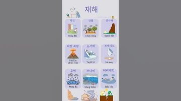 Từ Vựng Tiếng Hàn Chủ Đề Thiên Tai, Thời Tiết #koreanhangul #learnkorean