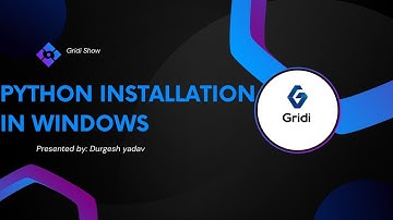 Python installation in windows operating system