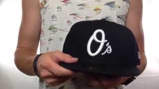 Orioles 'TEAM-BASIC ALTERNATE' Black-White Fitted Hat by New Era