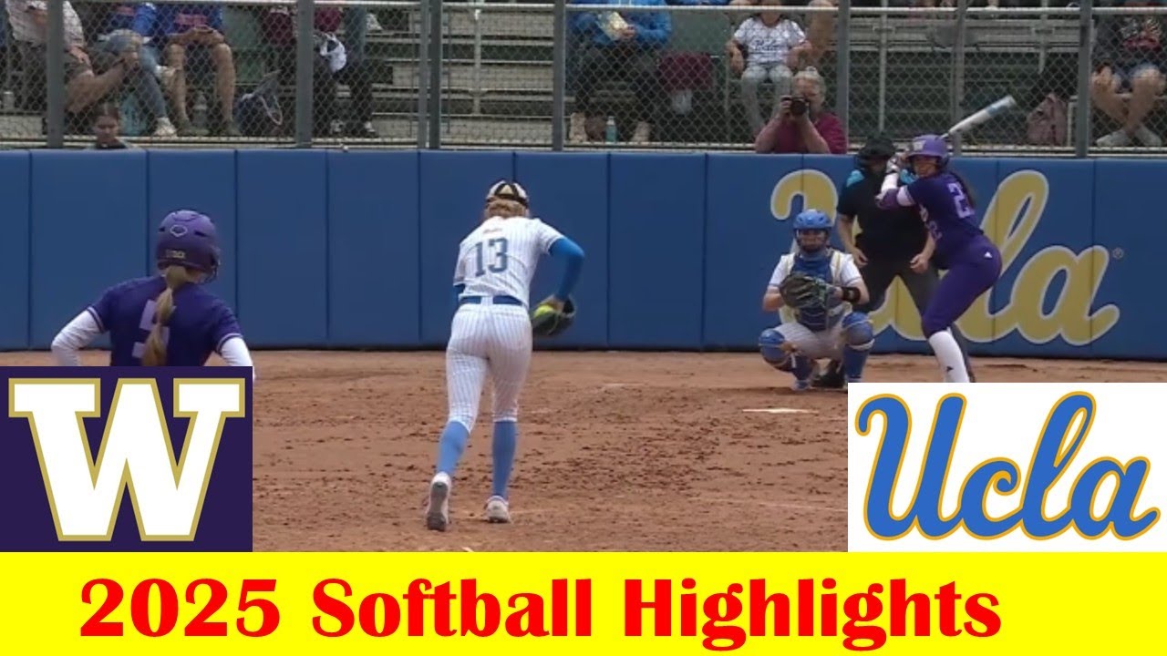 Washington vs #8 UCLA Softball Game Highlights 4 13 2025