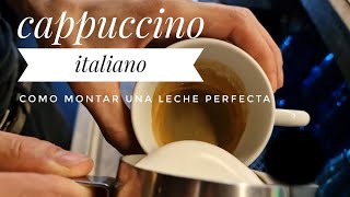 Como montar una leche perfecta para CAPPUCCINO. #artcafe #coffee #cappuccino