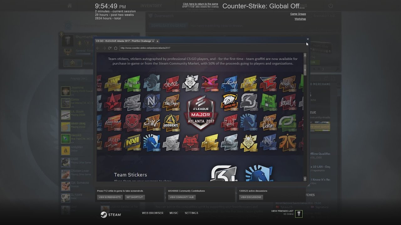 CS:GO Eleague Major Pick'em Challenge _ Day1 - YouTube