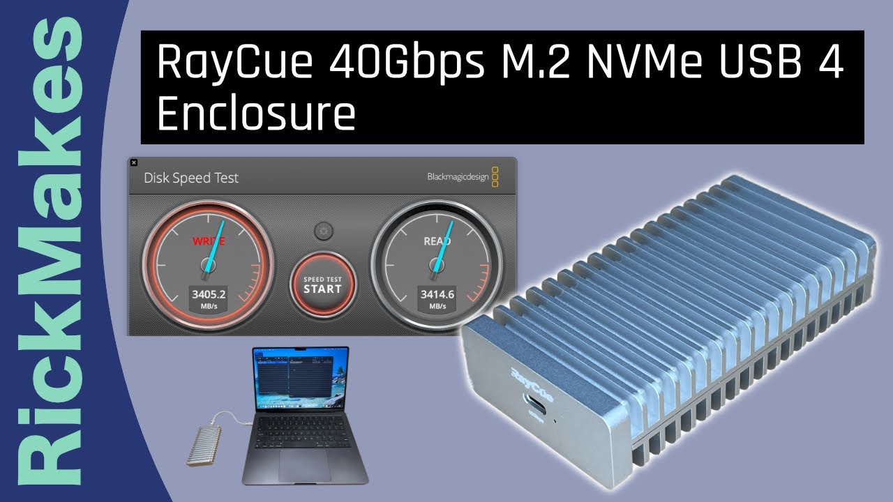 Корпус RayCue 40 Гбит/с M.2 NVMe USB 4
