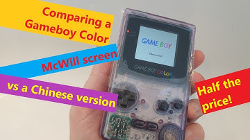 Gameboy color McWill LCD screen vs Chinese LCD, half the price, half as good?
