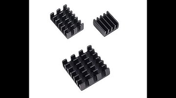 3 in 1 Aluminium Heat Sink for Raspberry Pi 4B (Black)- Pack of 1