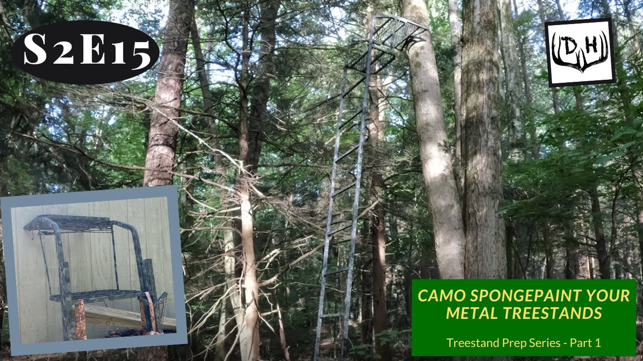 Camo Sponge Paint Your Metal Tree Stands Treestand Prep Series Part