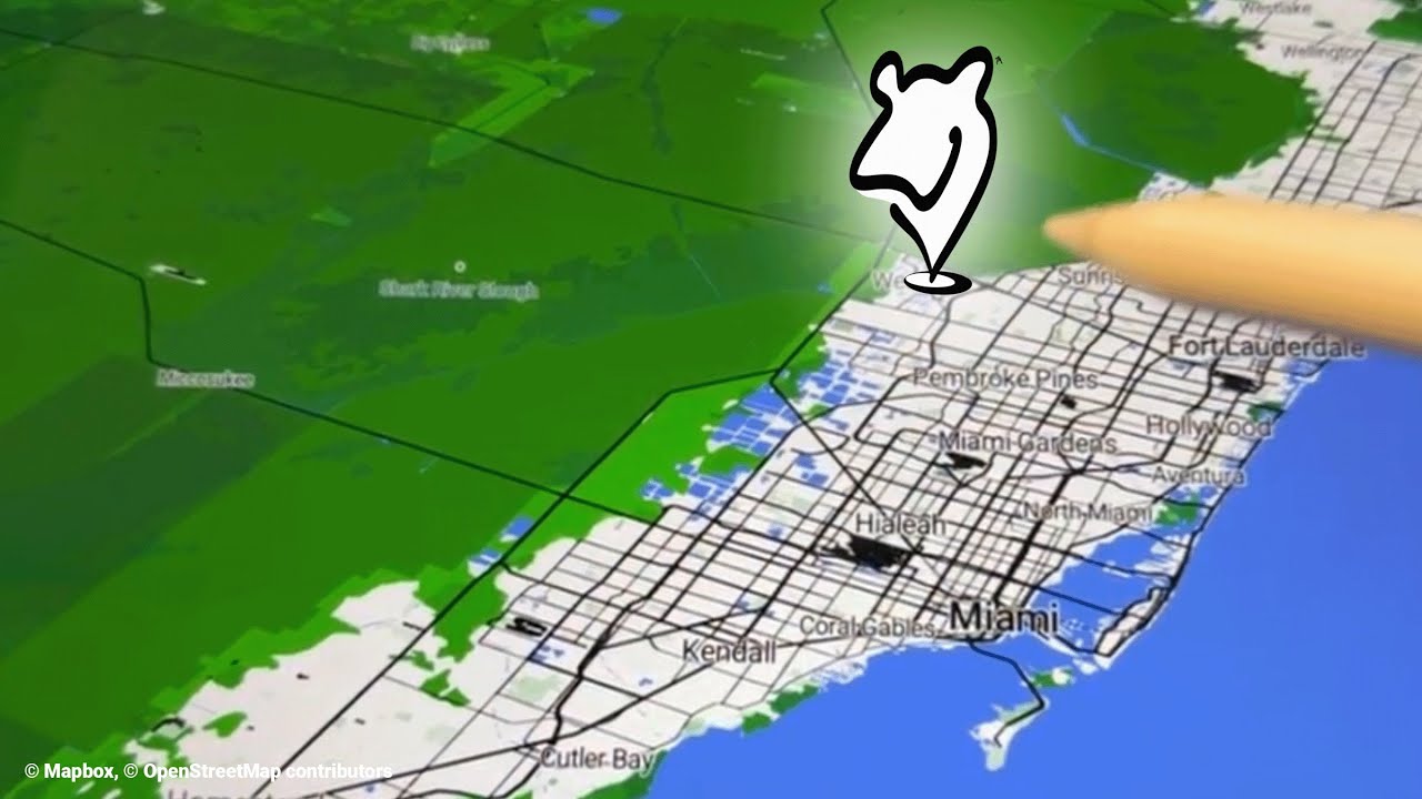 My Map of Fascinating Edges of The Everglades SE Florida