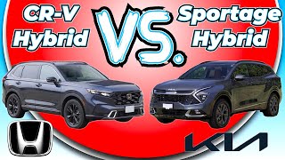 Honda CR-V hybrid VS Kia Sportage hybrid comparison