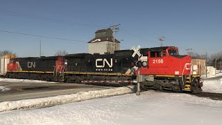 CN Autorack Train - Lomira