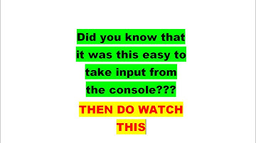 How To Take Integer Input From User In Java