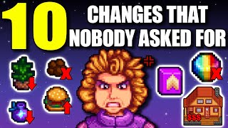 10 Changes No one asked for | Stardew valley 1.6