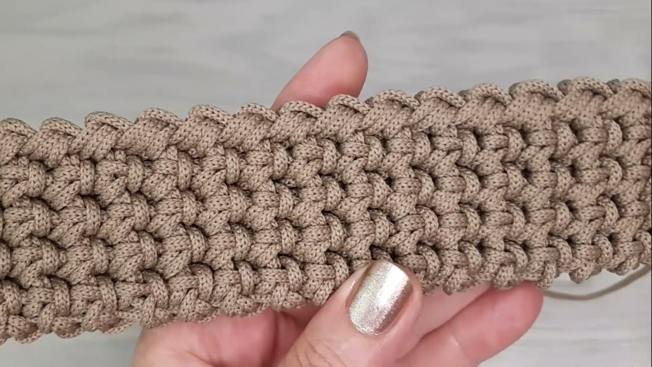 Как связать ручку для сумки или рюкзака.