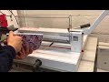 IDEAL 4305 SRA3 Paper Guillotine Demo With Bound Books