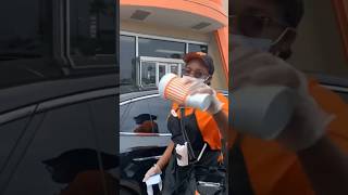 Whataburger Employee Hilariously Flips Drink Upside Down Like a Dairy Queen Blizzard 😂