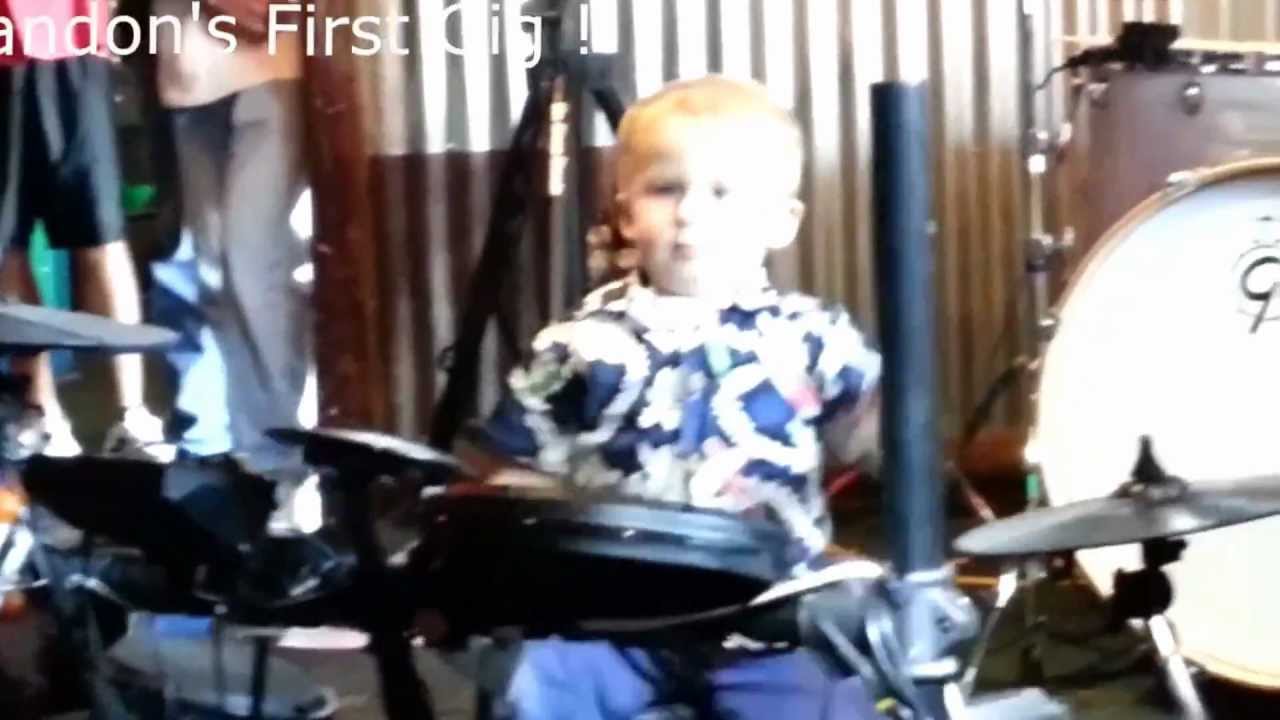 Welcome to the Jungle Cover 2 year old drummer Landon