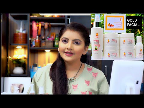 How To do Turmeric & saffron GOLD FACIAL at home |  golden glow skin  | RARA |