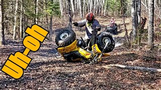 Veddy Takes 3-Wheeler up P-Trail