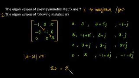1 Maths GATE Previous Paper Matrices