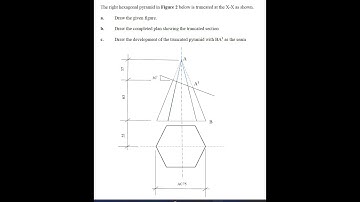 SURFACE DEVELOPMENT: TRUNCATED RIGHT HEXAGONAL PYRAMID