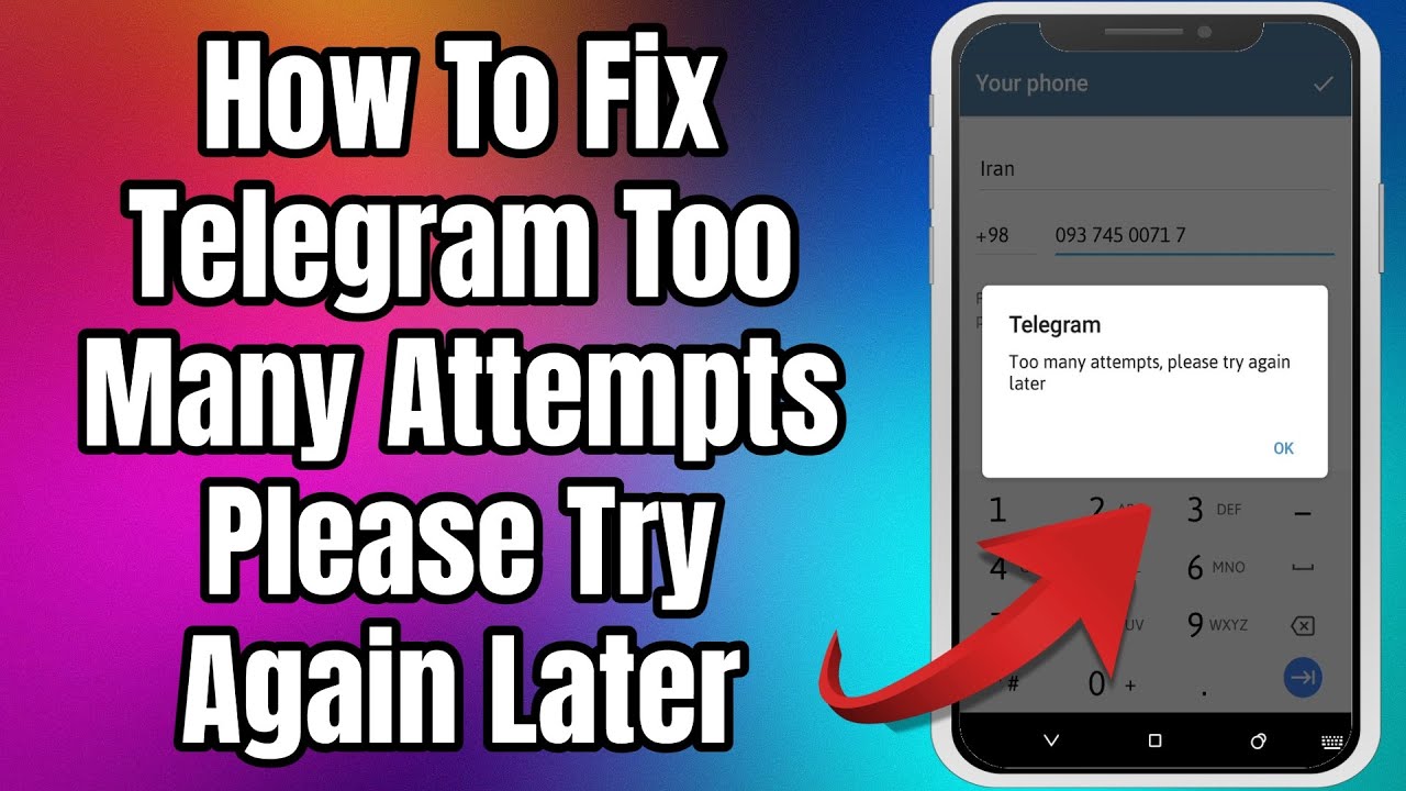 Telegram Too Many Attempts