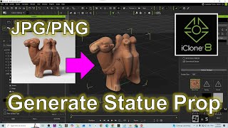 Image to 3D iClone Workflow | AI Model Generation, Blender FBX Conversion &amp; iClone 8 Import