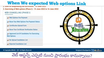 Dr BRAOU BEd Special Education Web Options When We expected Web Option link Check your eligibility