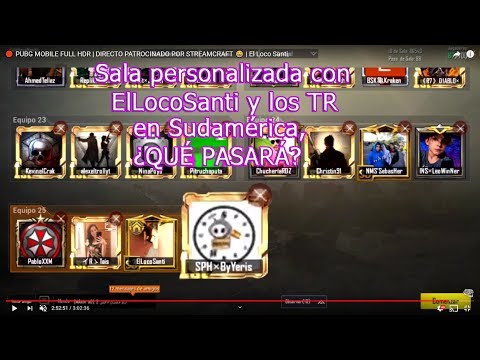 PUBG MOBILE - SALA PERSONALIZADA CON ELLOCOSANTI EN SUDAMÉRICA