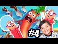 Granny en la Playa | Run Sausage Run! | Juegos para niños