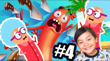 Granny en la Playa | Run Sausage Run! | Juegos para niños