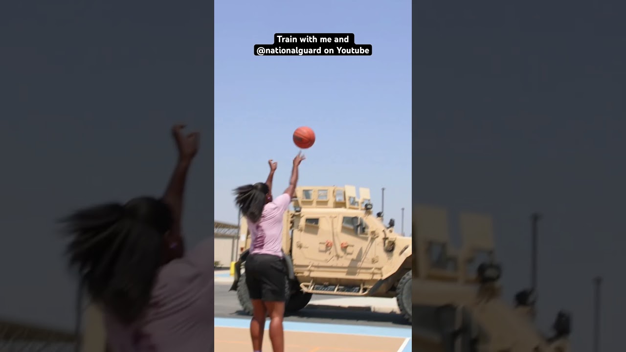 Training with National Army Guard 🪖🏀 