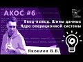 АКОС 6. Ввод-вывод. Шины данных. Ядро операционной системы