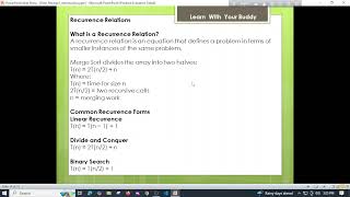 Tutorial 03:Recurrence Relations Basics + Substitution Method | DAA 
