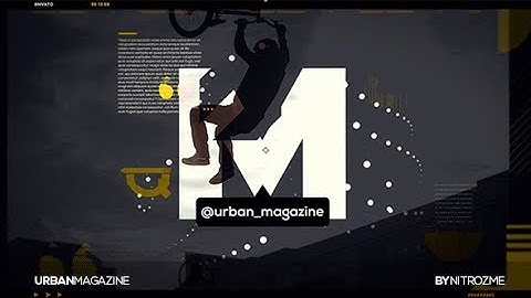 Urban Magazine by nitrozme | After Effects Video Display Template #AfterEffectsTemplate #Videohive