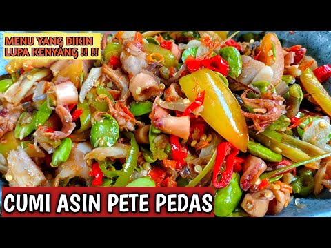 Cumi Asin Masak Pete