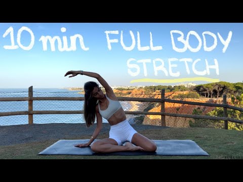 10MIN full body stretching // pre/post-pilates stretch // de-bloating & flexibility