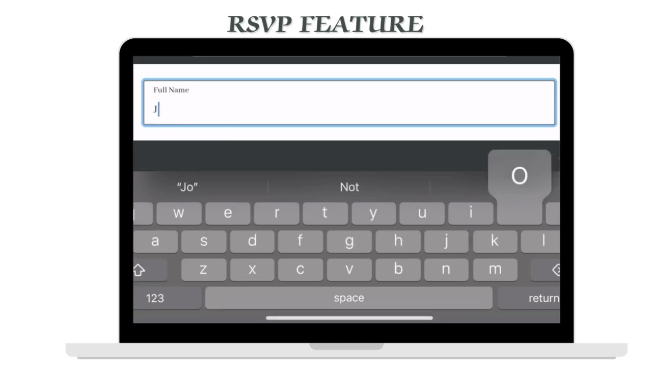 E-memoir RSVP Management Feature