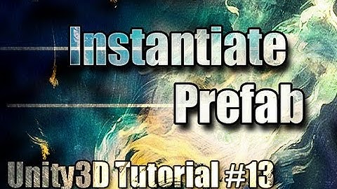 Unity3D Tutorial #13 [ Instantiate Prefab ][ Free Script Included ]